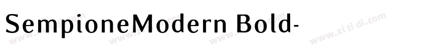 SempioneModern Bold字体转换